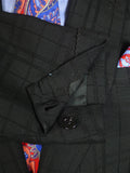 24/1069 wonderful 1974 cyril a castle savile row conduit st black wool silk mohair textured check suit 44 short to regular