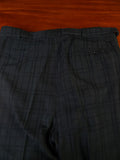 24/1069 wonderful 1974 cyril a castle savile row conduit st black wool silk mohair textured check suit 44 short to regular