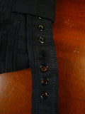 24/1069 wonderful 1974 cyril a castle savile row conduit st black wool silk mohair textured check suit 44 short to regular