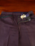 24/1144 vintage 1976 cyril a castle savile row conduit st maroon wool & silk trouser w/ frogmouth pockets 41