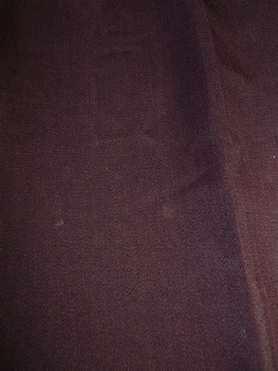 24/1144 vintage 1976 cyril a castle savile row conduit st maroon wool & silk trouser w/ frogmouth pockets 41