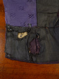 24/1144 vintage 1976 cyril a castle savile row conduit st maroon wool & silk trouser w/ frogmouth pockets 41