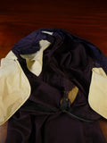 24/1144 vintage 1976 cyril a castle savile row conduit st maroon wool & silk trouser w/ frogmouth pockets 41