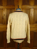 24/1123 vintage british long sleeve all wool cricket jumper 44
