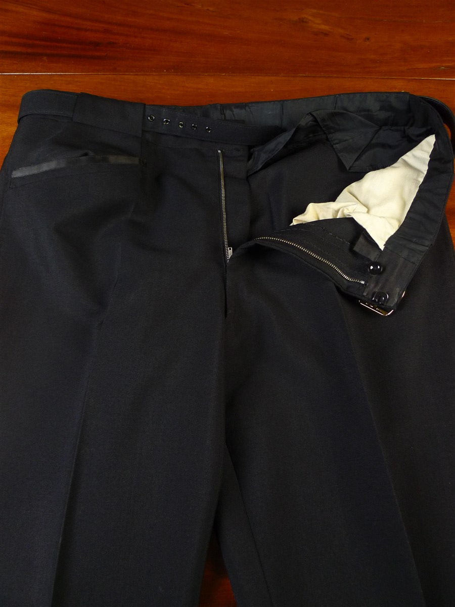 24/1149 vintage 1976 cyril a castle savile row conduit st bespoke black mohair trouser 40