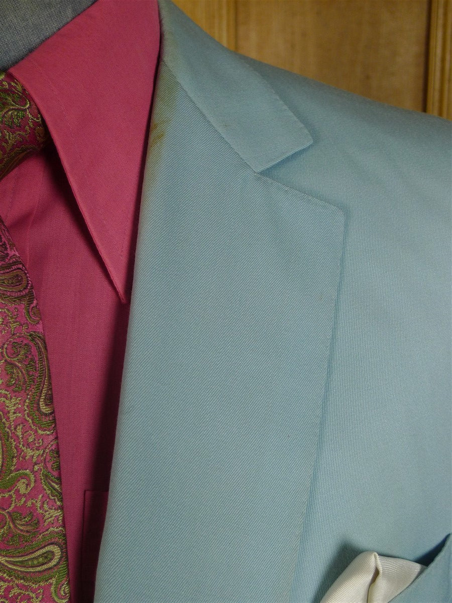 24/1164 fabulous 1983 vintage cyril a castle savile row conduit st bespoke pale green worsted blazer jacket 42-43 regular