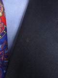 24/1166 anderson & sheppard 2004 savile row bespoke very dark blue wool suit jacket blazer 46 regular