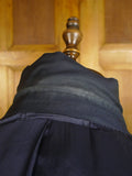 24/1166 anderson & sheppard 2004 savile row bespoke very dark blue wool suit jacket blazer 46 regular