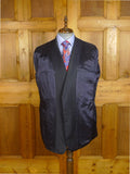 24/1166 anderson & sheppard 2004 savile row bespoke very dark blue wool suit jacket blazer 46 regular