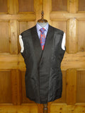 24/1167 immaculate anderson & sheppard 2007 savile row bespoke grey herringbone wool suit jacket blazer 46 regular to long
