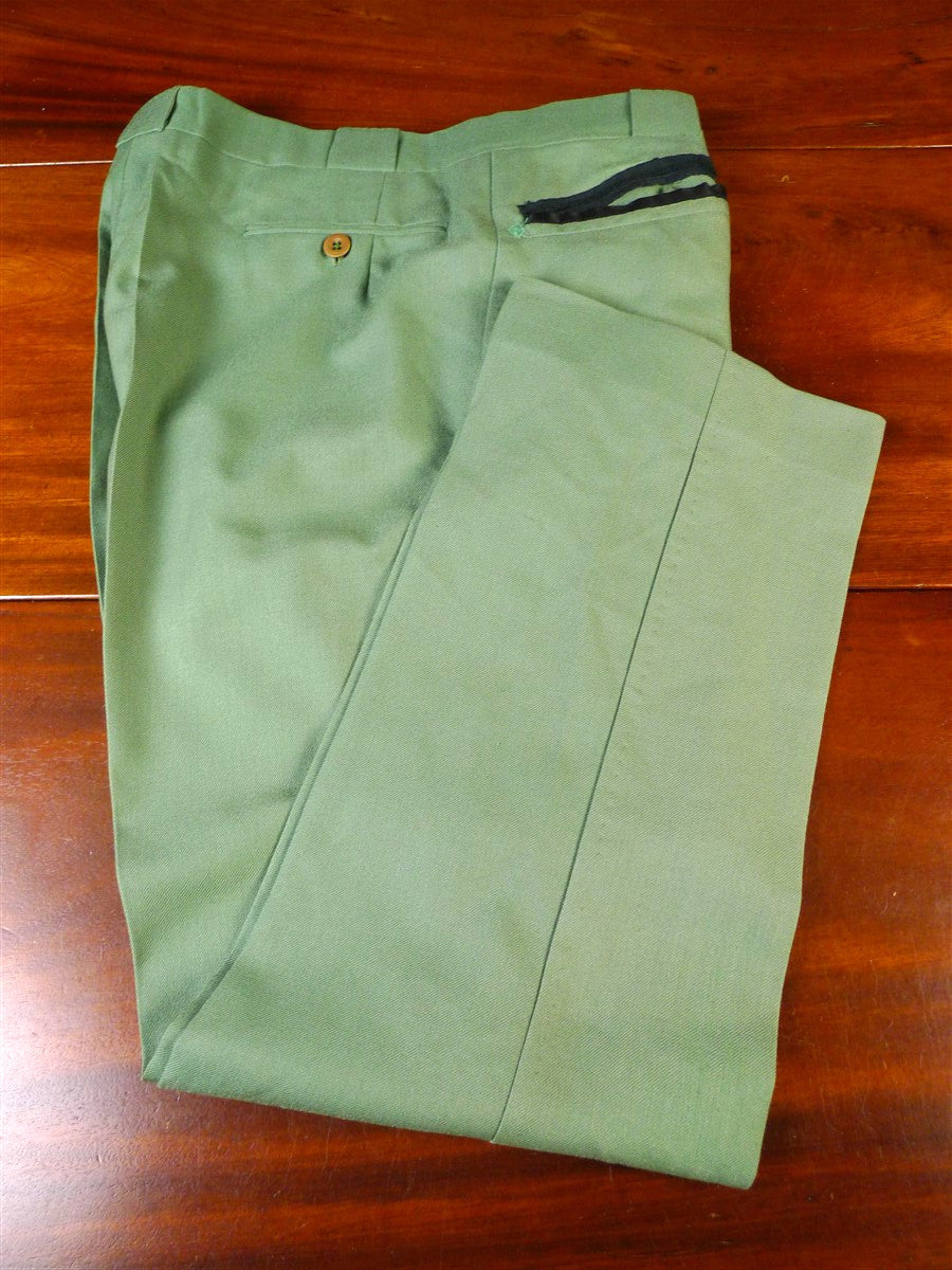 25/0024 wonderful vintage cyril a castle conduit st savile row bespoke green trouser 40