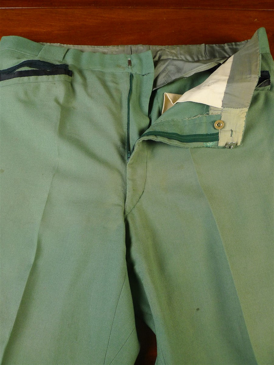25/0024 wonderful vintage cyril a castle conduit st savile row bespoke green trouser 40