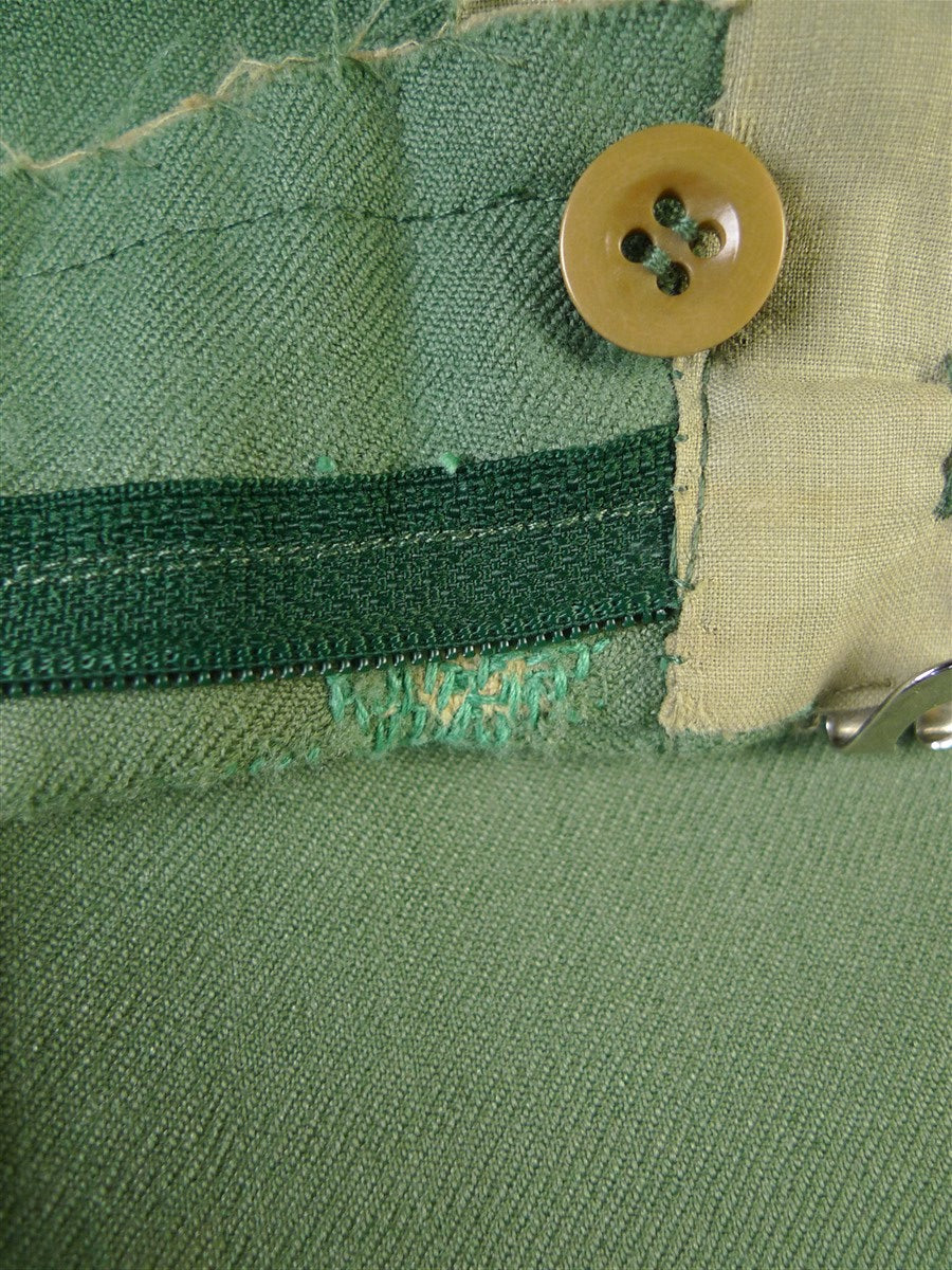 25/0024 wonderful vintage cyril a castle conduit st savile row bespoke green trouser 40
