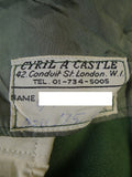 25/0024 wonderful vintage cyril a castle conduit st savile row bespoke green trouser 40