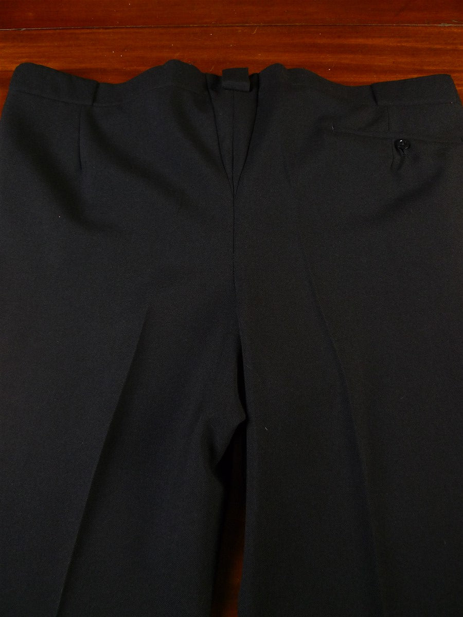 25/0016 immaculate vintage cyril a castle conduit st savile row bespoke black mohair trouser 39-43
