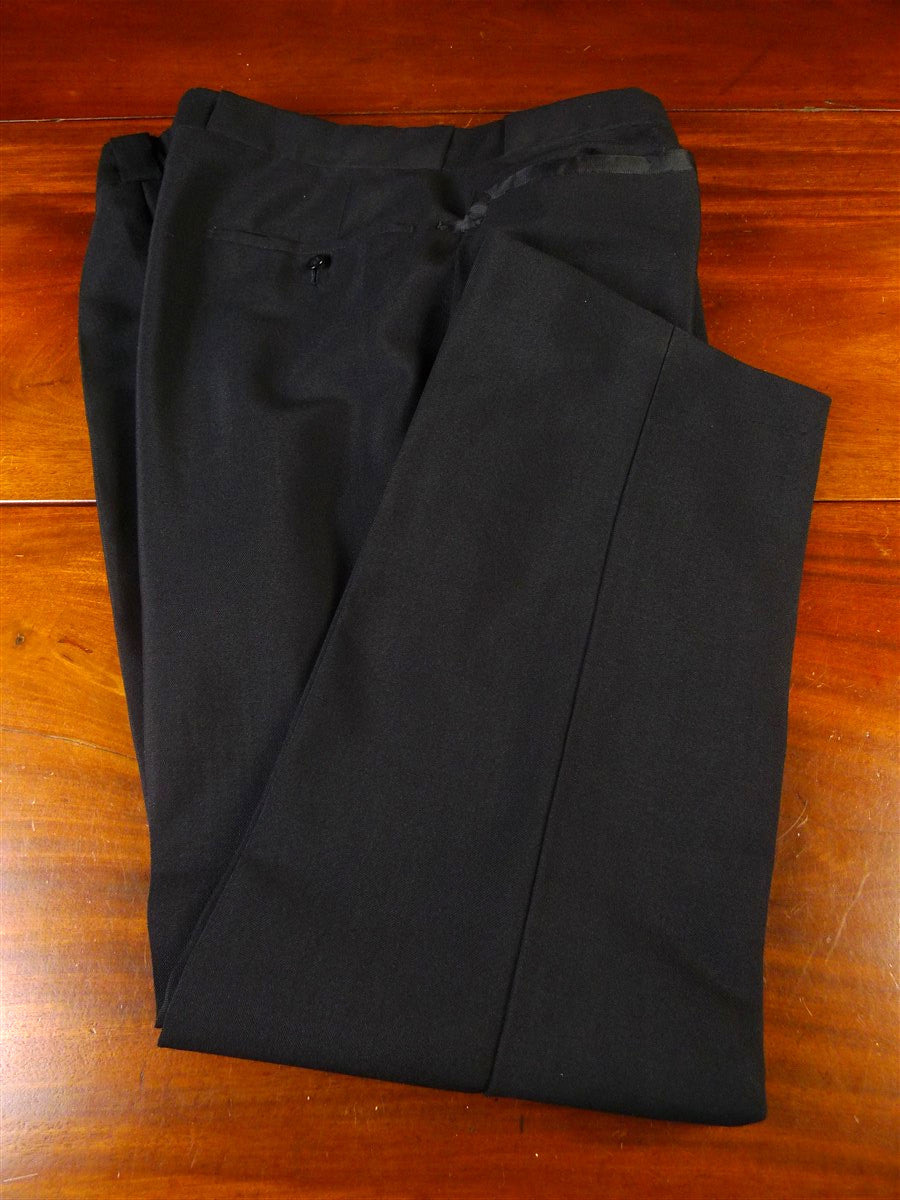 25/0019 wonderful vintage cyril a castle conduit st savile row bespoke black mohair trouser 37-41