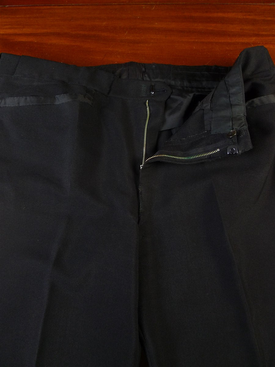 25/0019 wonderful vintage cyril a castle conduit st savile row bespoke black mohair trouser 37-41