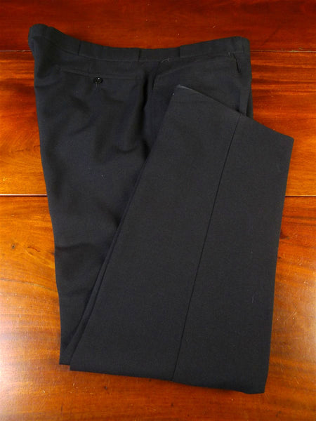 25/0017 excellent vintage cyril a castle conduit st savile row bespoke black mohair trouser 37-41