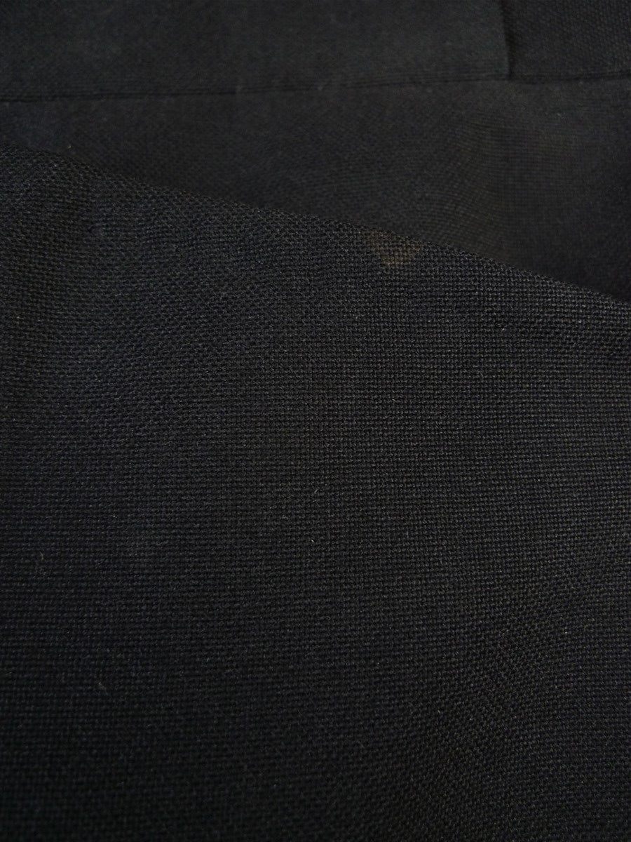 25/0017 excellent vintage cyril a castle conduit st savile row bespoke black mohair trouser 37-41