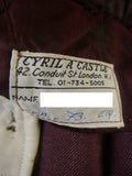 25/0003 wonderful 1973 vintage cyril a castle conduit st savile row bespoke mohair suit w/ paisley linings 42 short to regular