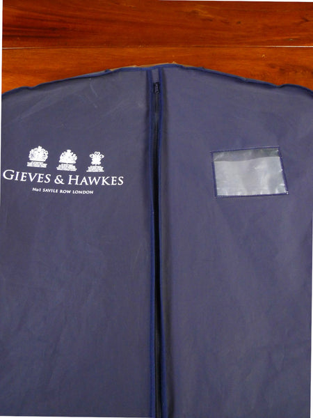 25/0086 gieves & hawkes savile row blue suit carrier bag