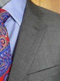 25/0092 near immaculate roderick charles bespoke grey glen check 4-piece wool suit (extra pair trs) 42 short