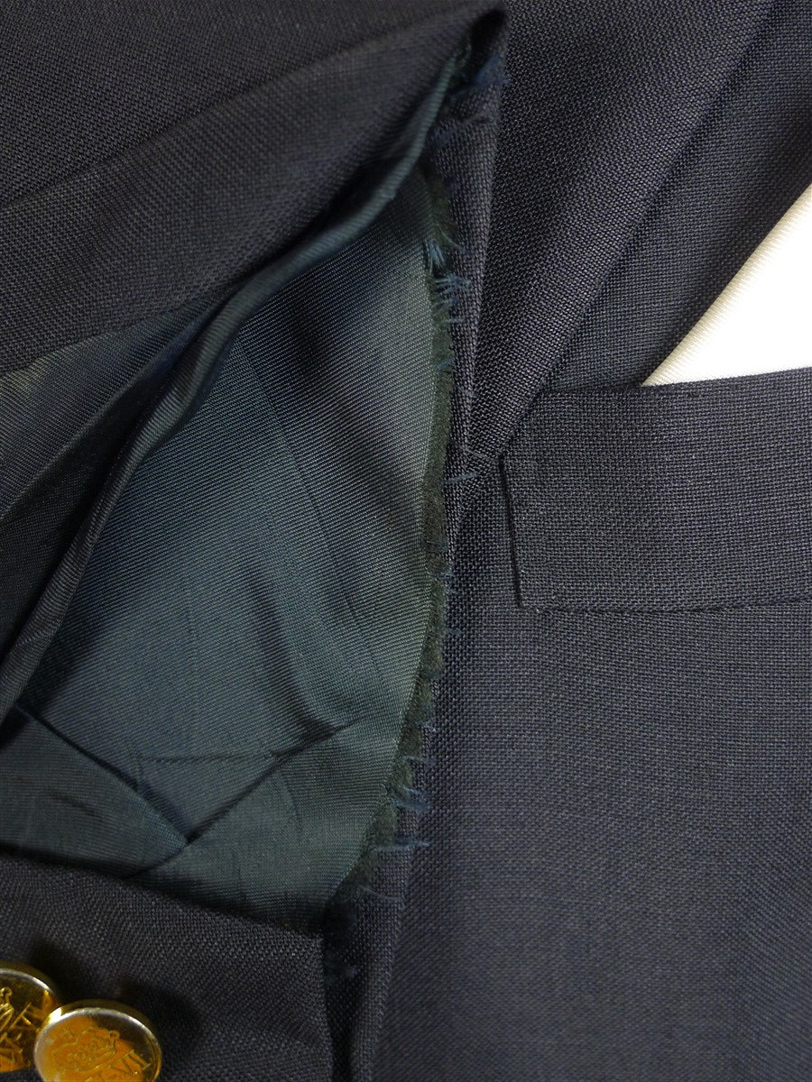 25/0094 anderson & sheppard 2003 savile row bespoke dark navy blue mohair blazer 46-47 regular to long