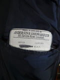 25/0094 anderson & sheppard 2003 savile row bespoke dark navy blue mohair blazer 46-47 regular to long