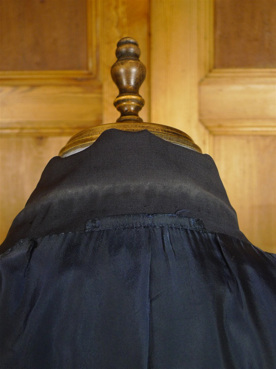25/0094 anderson & sheppard 2003 savile row bespoke dark navy blue mohair blazer 46-47 regular to long