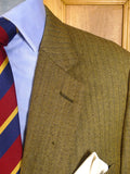 25/0097 bespoke tailored brown herringbone sports jacket blazer 48 regular to long