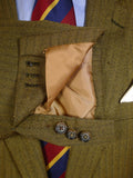 25/0097 bespoke tailored brown herringbone sports jacket blazer 48 regular to long