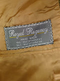 25/0097 bespoke tailored brown herringbone sports jacket blazer 48 regular to long
