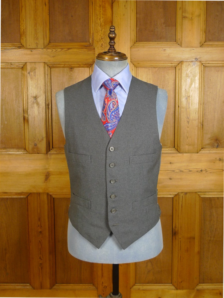 25/0090 vintage 1982 nutters savile row bespoke grey wool & mohair 3-piece suit 39 regular to long