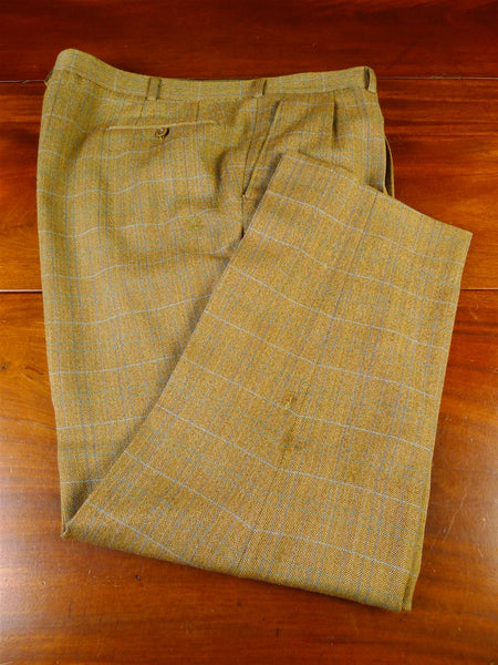 25/0099 bespoke tailored wp check tweed country trouser 42