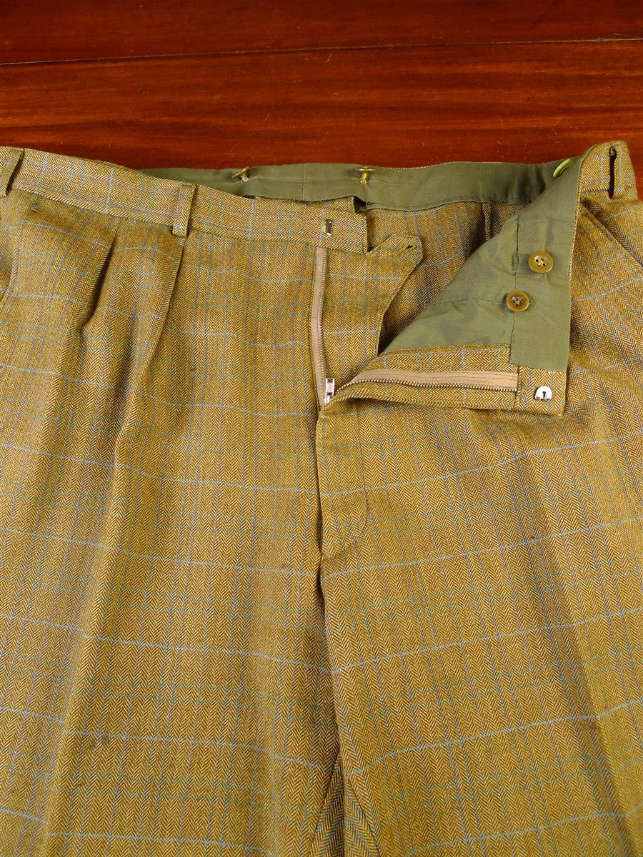 25/0099 bespoke tailored wp check tweed country trouser 42