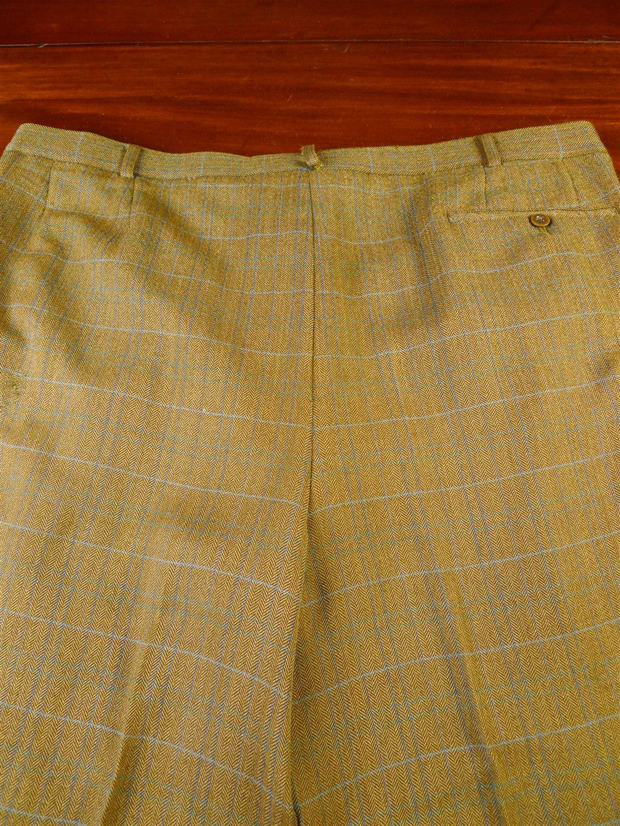 25/0099 bespoke tailored wp check tweed country trouser 42