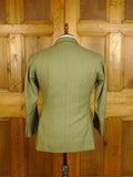 25/0114 anderson & sheppard savile row bespoke green wp check tweed shooting suit 39 short