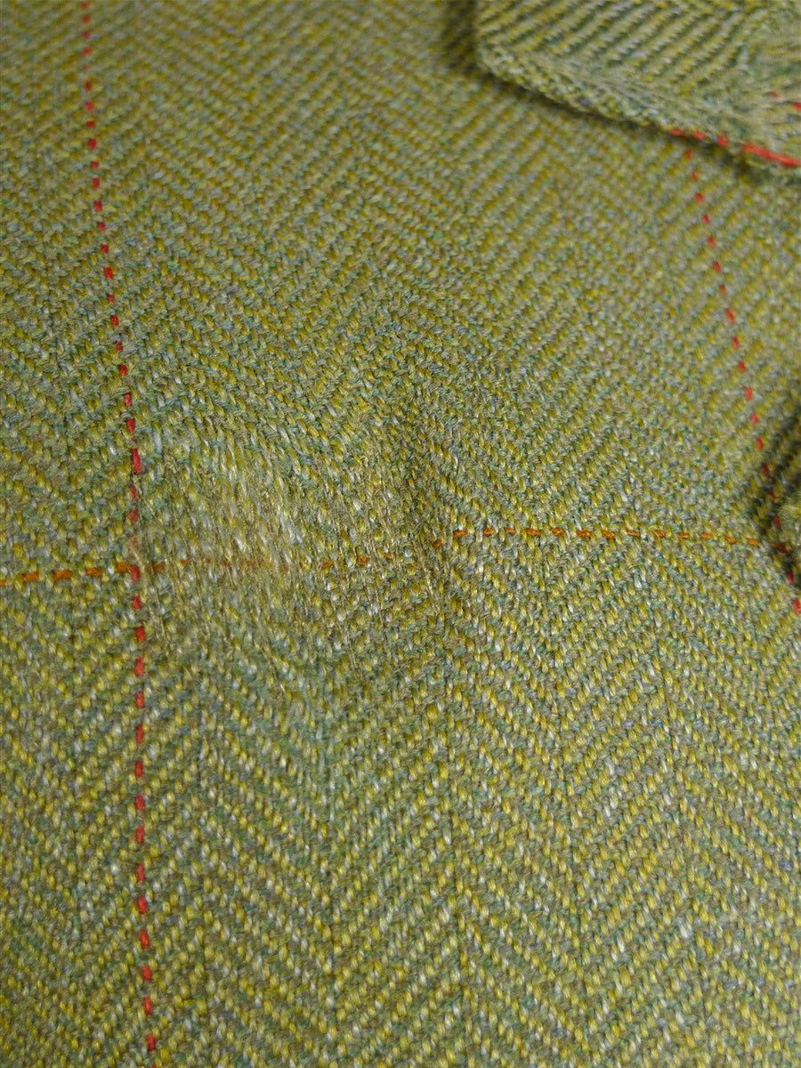 25/0114 anderson & sheppard savile row bespoke green wp check tweed shooting suit 39 short