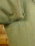 25/0114 anderson & sheppard savile row bespoke green wp check tweed shooting suit 39 short