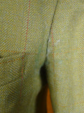 25/0114 anderson & sheppard savile row bespoke green wp check tweed shooting suit 39 short