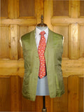 25/0114 anderson & sheppard savile row bespoke green wp check tweed shooting suit 39 short