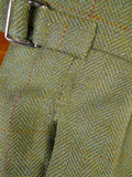 25/0114 anderson & sheppard savile row bespoke green wp check tweed shooting suit 39 short