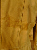 25/0131 genuine 1960s vintage lord john carnaby street tan brown pigskin d/b pea coat jacket 36-37