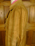 25/0131 genuine 1960s vintage lord john carnaby street tan brown pigskin d/b pea coat jacket 36-37