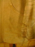 25/0131 genuine 1960s vintage lord john carnaby street tan brown pigskin d/b pea coat jacket 36-37