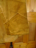 25/0131 genuine 1960s vintage lord john carnaby street tan brown pigskin d/b pea coat jacket 36-37