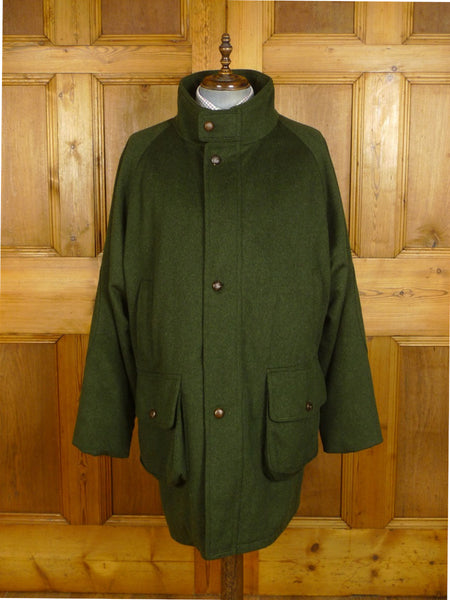 25/0137 near immaculate green loden wool field shooting coat jacket overcoat xxl