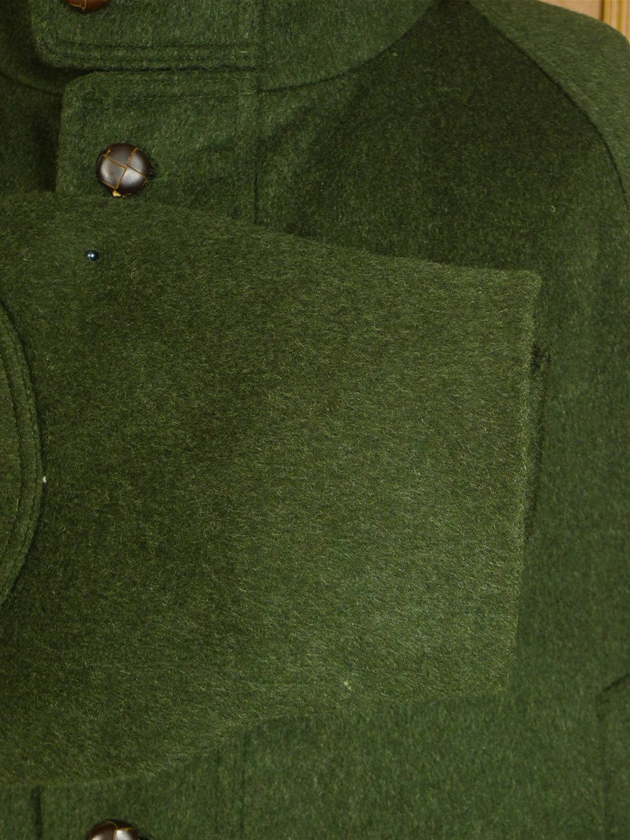 25/0137 near immaculate green loden wool field shooting coat jacket overcoat xxl