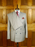 25/0172 terry haste 2013 savile row bespoke d/b grey / bronze candy-stripe luxury worsted suit 38 regular