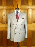 25/0172 terry haste 2013 savile row bespoke d/b grey / bronze candy-stripe luxury worsted suit 38 regular